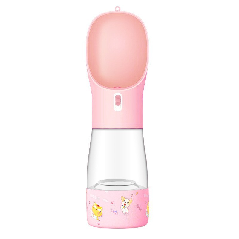 Portable Dog Water Bottle with Feeding Bowl – Ideal for Outdoor Travel and On the Go Hydration