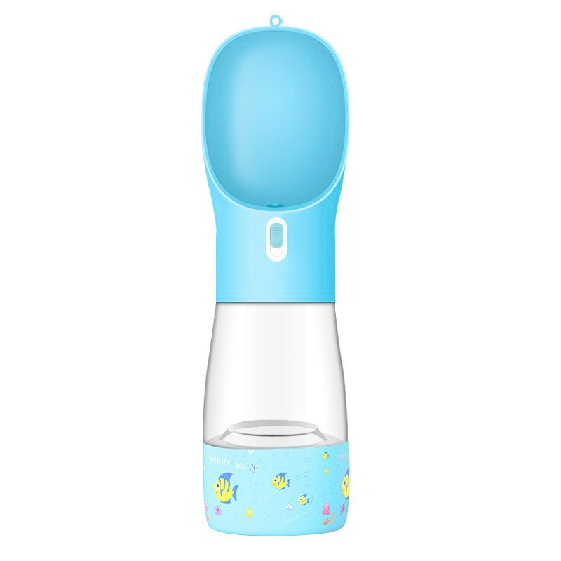 Portable Dog Water Bottle with Feeding Bowl – Ideal for Outdoor Travel and On the Go Hydration