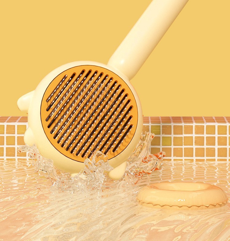 Pet Grooming Brush – Hair Removal & Massage Comb for Cats & Dogs
