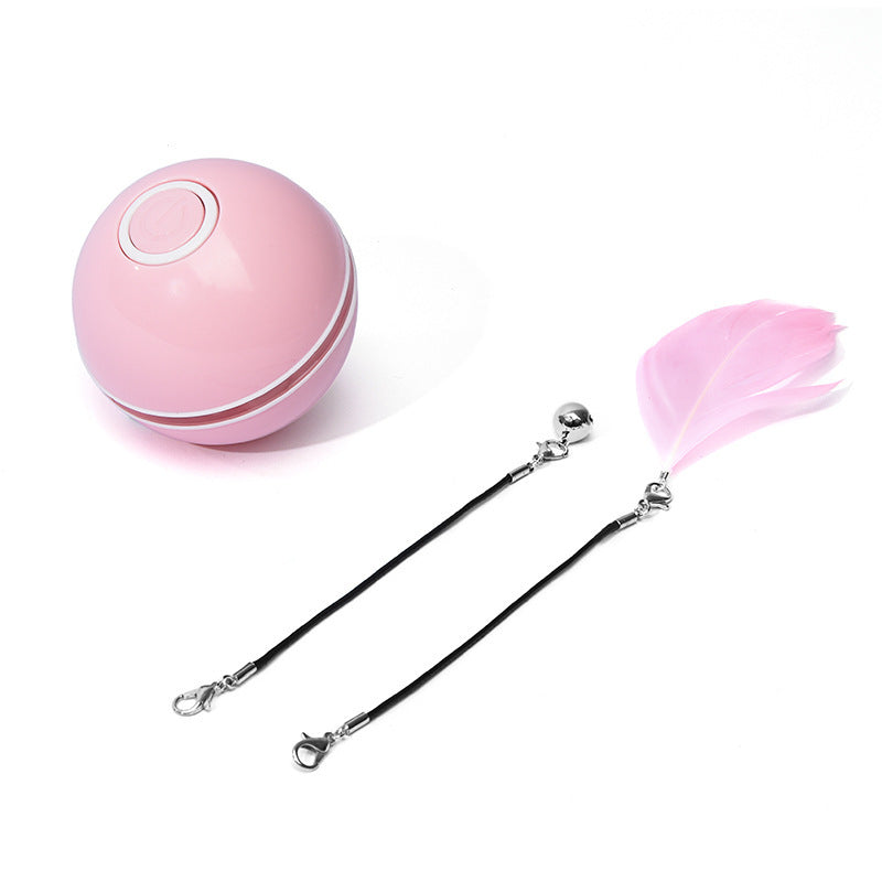 Interactive Electronic Cat Toy Ball with LED Laser