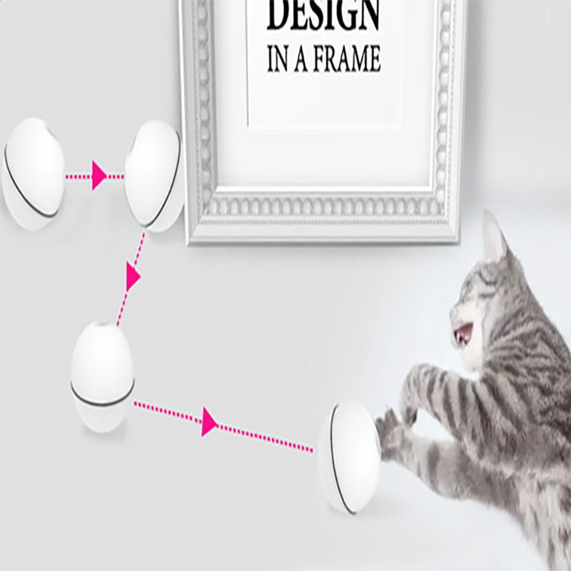 Interactive Electronic Cat Toy Ball with LED Laser