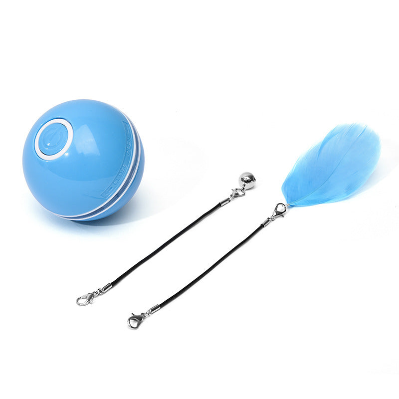 Interactive Electronic Cat Toy Ball with LED Laser