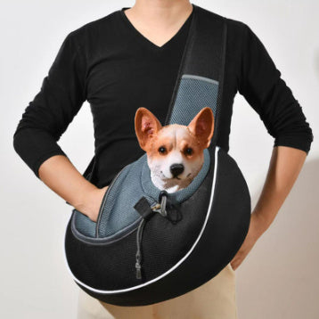 Portable Pet Carrier Crossbody Bag for Dogs & Cats – Outdoor Travel Style
