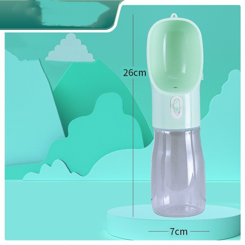 Portable Dog Water Bottle with Feeding Bowl – Ideal for Outdoor Travel and On the Go Hydration