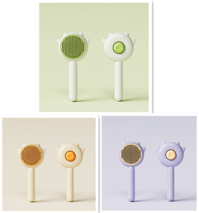 Pet Grooming Brush – Hair Removal & Massage Comb for Cats & Dogs