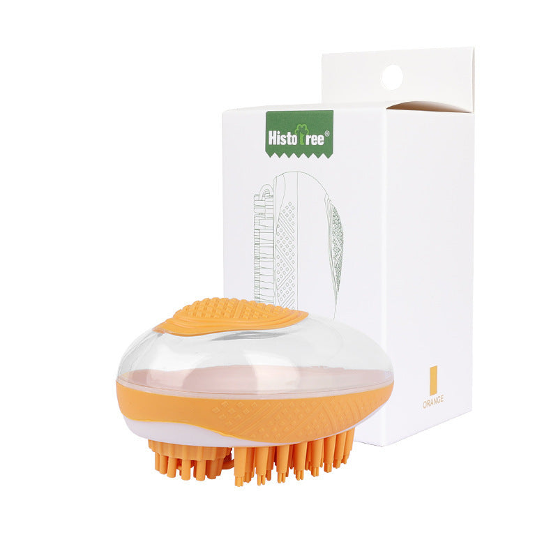 Dog & Cat Shower Brush – Gentle Silicone Comb for Bathing & Grooming