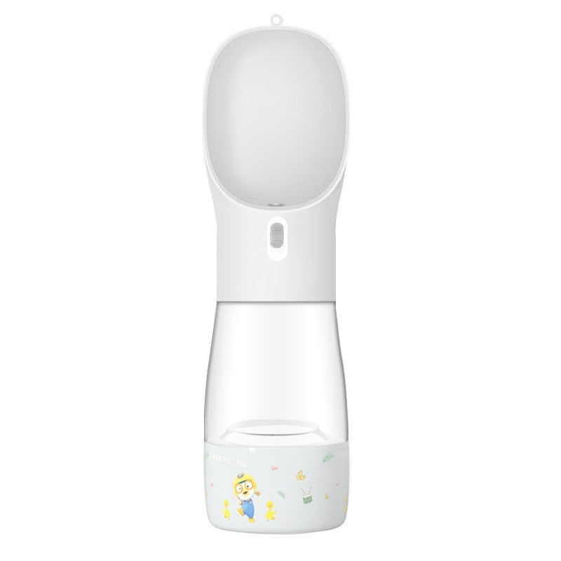 Portable Dog Water Bottle with Feeding Bowl – Ideal for Outdoor Travel and On the Go Hydration