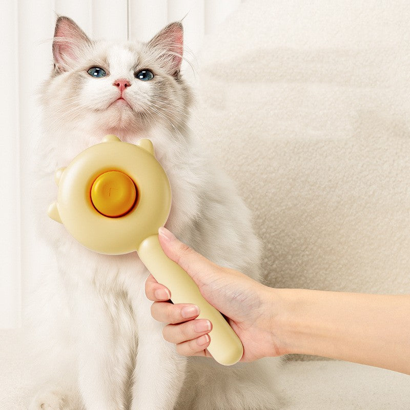 Pet Grooming Brush – Hair Removal & Massage Comb for Cats & Dogs