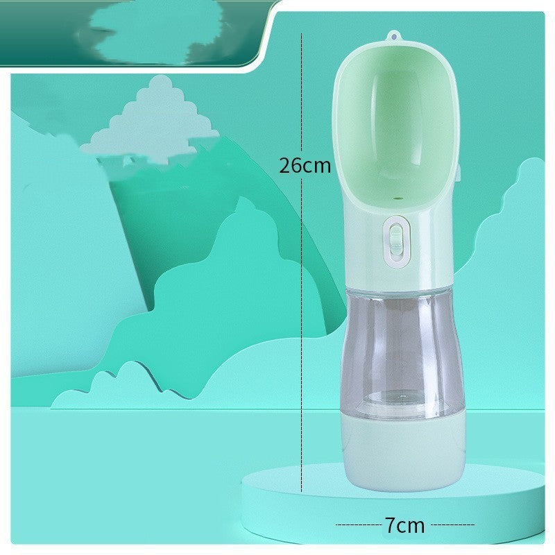 Portable Dog Water Bottle with Feeding Bowl – Ideal for Outdoor Travel and On the Go Hydration
